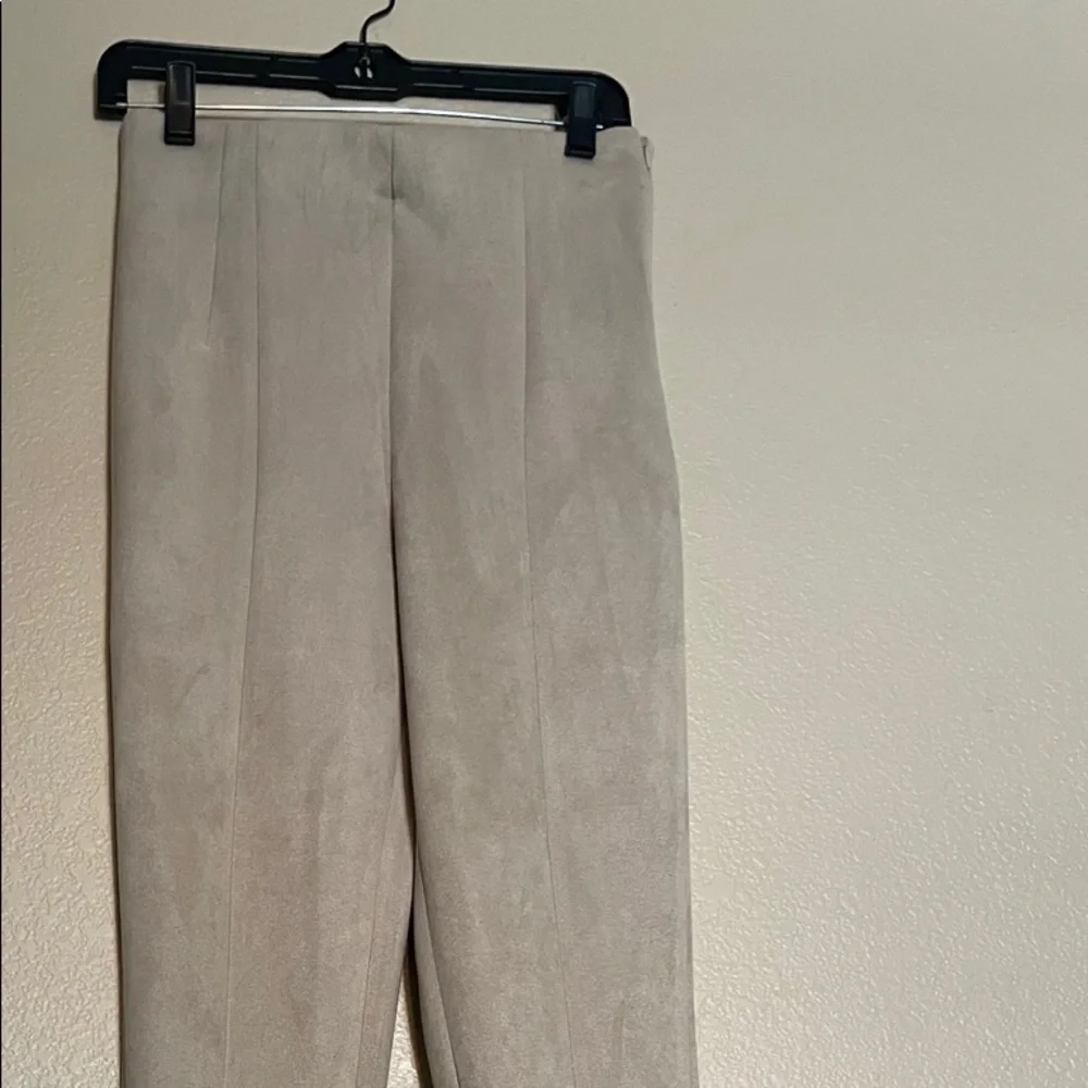 NWOT ZARA FAUX SUEDE LEGGINGS - Picture 3 of 7